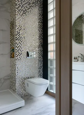Ванные комнаты с плиткой мозаикой –135 лучших фото-идей дизайна интерьера  ванной | Houzz Россия