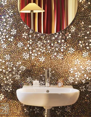Мозаика для отделки ванной комнаты - как сделать красиво