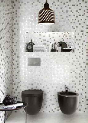 Керамическая мозаика в дизайне ванной комнаты