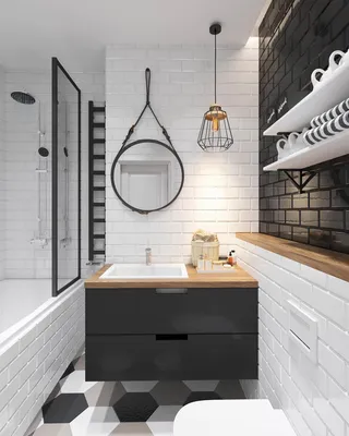 Плитка для ванной бело черная гамма — Строим дом