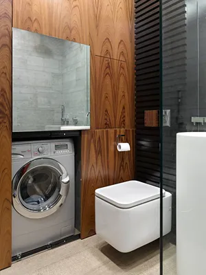 Дизайн ванной комнаты фото 5 кв м с туалетом и стиральной машиной | Houzz  Россия