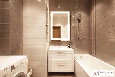 Интерьер ванной 3,5 кв. м – фото и визуализации от студии «А8»