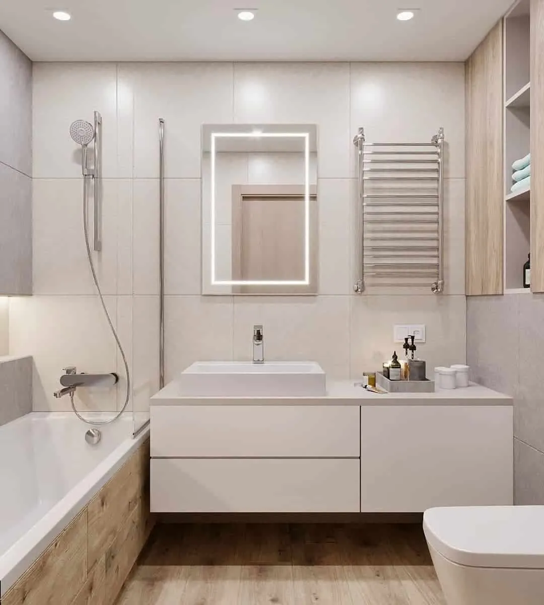 Черно-белая ванная – современные тенденции интерьера (фото)