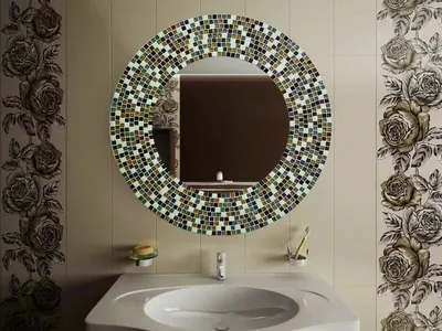 Декор зеркала на стену своими руками: что можно сделать, как красиво  украсить, варианты дизайна, как можно оформить раму, фото