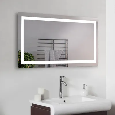 Зеркало с подсветкой для ванной комнаты 1200х600 мм от магазина настенных и  напольных зеркал «Art-com»