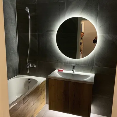 Зеркало в ванную комнату с led-подсветкой на стену Сold Moon, цена 2280 грн  — Prom.ua (ID#1173766033)