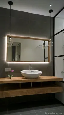 Зеркала в ванную комнату в стиле \"Лофт\" – заказать на Ярмарке Мастеров –  9ATWNRU | Зеркала, Москва | Реконструкция ванной, Цвета для ванных комнат,  Роскошные ванные комнаты