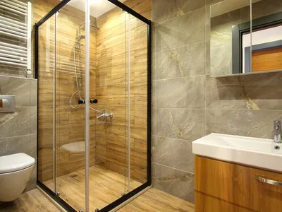 Дизайн ванной комнаты с душевой кабиной 2022: новинки в интерьере,  тенденции, стили, цвета и материалы (фото)