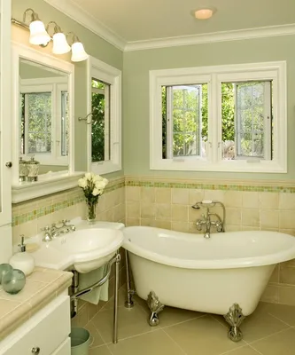 Ванная с окном | Дизайн ванной комнаты | Школа ремонта. Ремонт своими  руками. Советы профессионалов