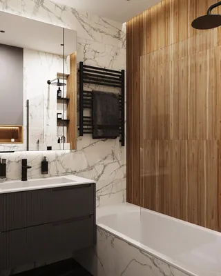 Мрамор в интерьерной отделке пола и стен ванной, кухни и коридора. 35 фото  плитки и керамогранита