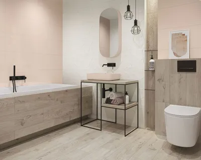 Модные ванные комнаты 2023 года - какие узоры, цвета и тенденции в тренде  (+57 фото) | Дизайн и интерьер ванной комнаты
