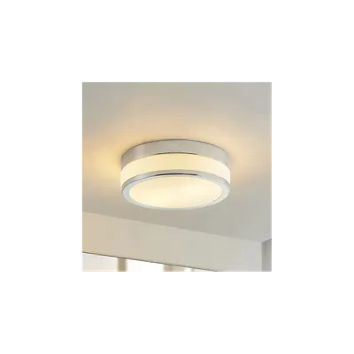 Потолочный светильник для ванной комнаты Lindby Flavi, Ø 28 см, хром