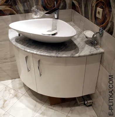 Тумба с раковиной для ванной на заказ купить по лучшей цене в Киеве |  e-Plitka.com