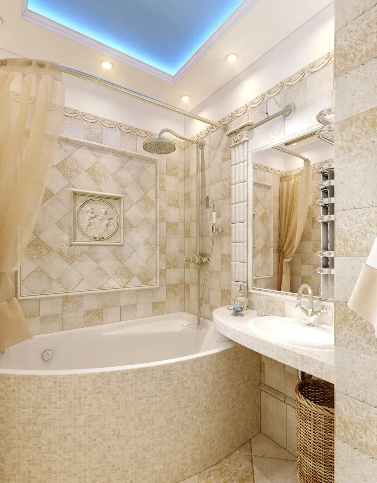75 идей дизайн ванной комнаты в бежевых тонах с фото