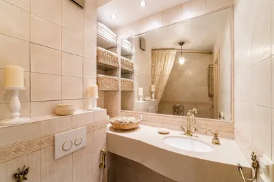 Дизайн ванной комнаты в светлых тонах - 68 фото