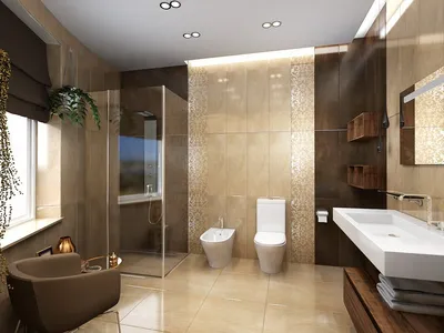 Ванные комнаты в коричневых тонах: дизайн, идеи с фото
