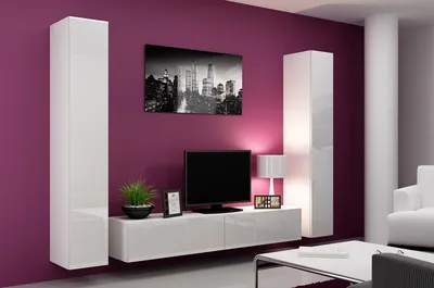 Современные стенки горки в гостиную — фото разных моделей