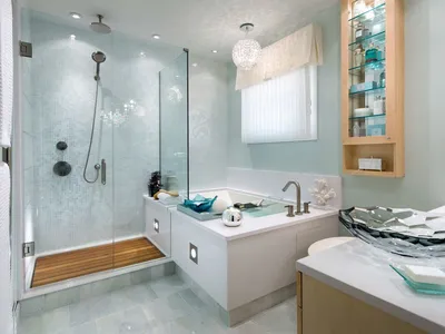 Дизайн душевой и ванной комнаты в частном доме — Королёв Андрей — VATIKAM