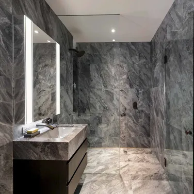 Десять ванных комнат, украшенных прожилками мрамора - Decor Design