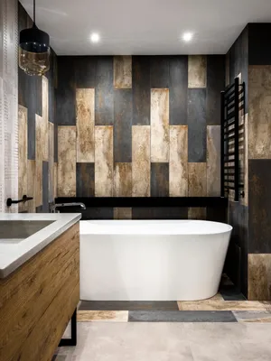 Ванные комнаты в стиле лофт –135 лучших фото-идей дизайна интерьера ванной  | Houzz Россия
