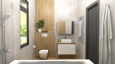 Ванная комната в стиле лофт - дизайн + фото