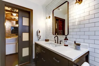 Дизайн ванной комнаты в стиле лофт: фото и советы дизайнеров