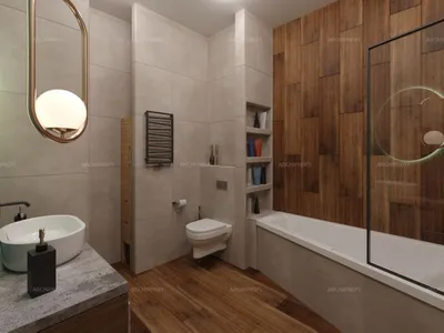 3D интерьера, Ванная комната в стиле Лофт/промышленный стиль. Проект Дизайн  ванной комнаты - Дизайн-проект трехкомнатной квартиры в Москве, Автор  проекта: Дизайнеры Надежда Чернышева