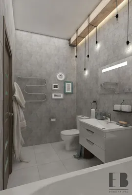 Дизайн ванной комнаты в стиле ЛОФТ - Interior Design Ideas