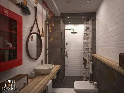 Лофт ванная под дерево: Идеии | ProLoftDesign