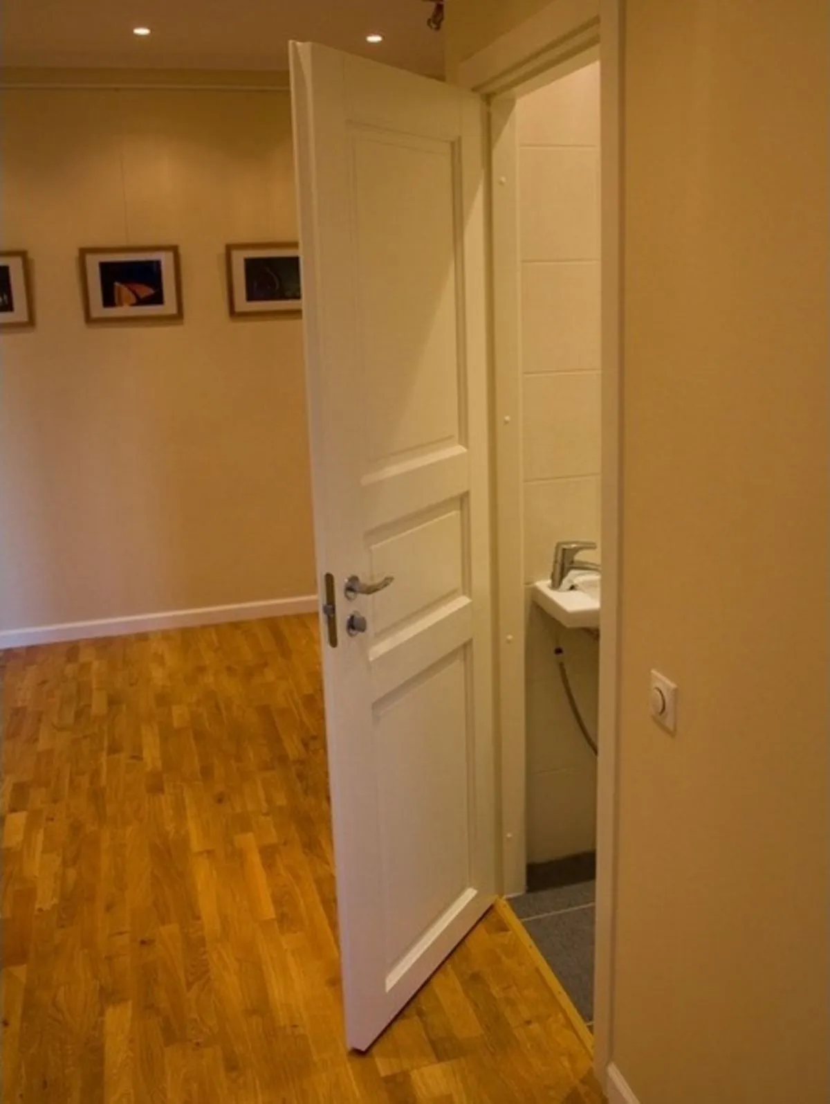 Дверь открывается в туалет