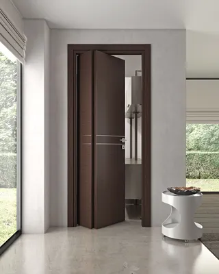 Складная дверь в ванную комнату - 70 фото