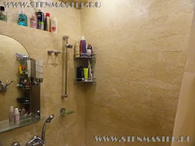 Травертино нанесение в ванной комнате,фото в интерьере
