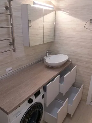 Мебель в ванную комнату и уборную должна обладать влагостойкостью и  функцион… | Шкаф под раковину в ванной, Небольшие ванные комнаты, Ванная  комната в зеленых тонах
