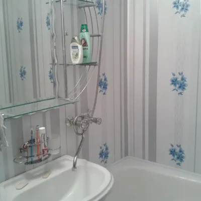 Отделка пластиком ванной комнаты - 59 фото