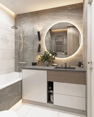 Дизайн маленькой ванной со стиральной машиной | GD-Home.com | Небольшие  ванные комнаты, Ванная стиль, Красивые ванные комнаты