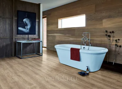 Виниловая плитка для стен в ванной - 69 фото