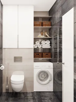 шкаф полки над стиральной машиной, дизайн интерьера ванной комнаты |  Решения для хранения в ванной, Маленькие белые ванные комнаты, Небольшие  ванные комнаты