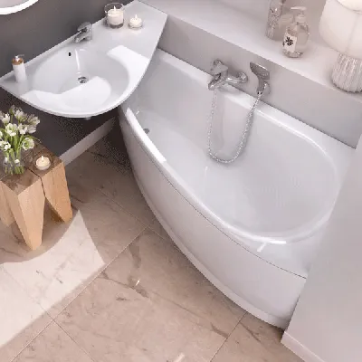 Угловая ванна: преимущества и недостатки (35 фото) | Дизайн и интерьер  ванной комнаты