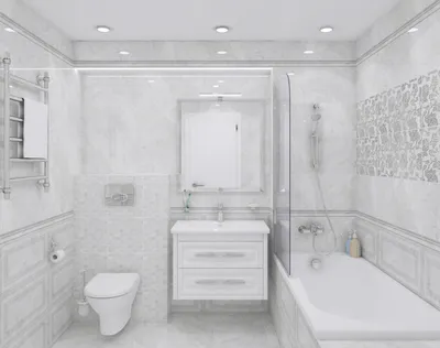 Плитка для ванной Керамическая плитка Dallas / Даллас Cersanit: цвет -  светло-серый; размер плитки - - Купить в интернет