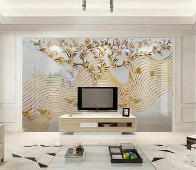 3Д обои в зал простые и красивые способы украсить гостиную - портал  новостей LB.ua