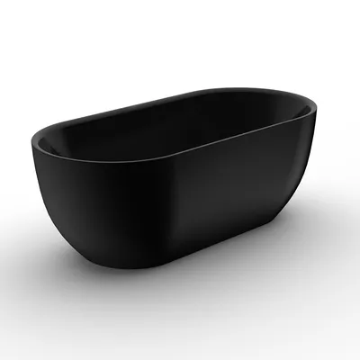 Калипсо – товары для ванной комнаты: SEVILLA 170 матовая черная  отдельностоящая