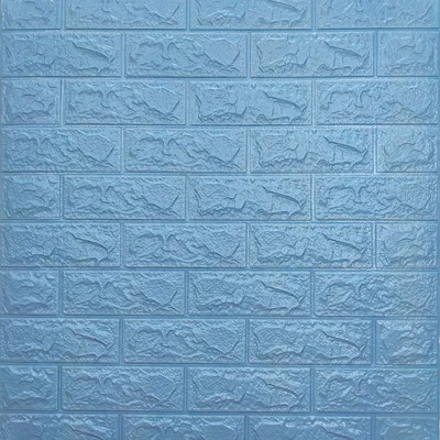 Декоративная мягкая 3d панель под голубой кирпич 700*770*5мм Самоклеющиеся 3д  панели для ванной спальни, цена 135 грн — Prom.ua (ID#1428707624)
