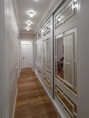 Встроенный зеркальный шкаф-купе в коридор «Генк»