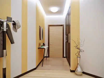 Мебель в длинный узкий коридор: шкафы-купе с большим зеркалом для прихожих