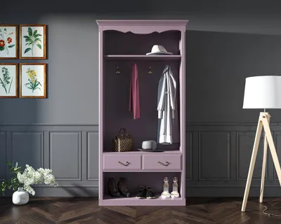 Шкаф-прихожая Leontina Lavanda открытая арт ST9360L – купить дизайнерскую  мебель в магазине Этажерка