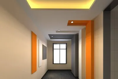 Потолок из гипсокартона в коридоре + фото, видео