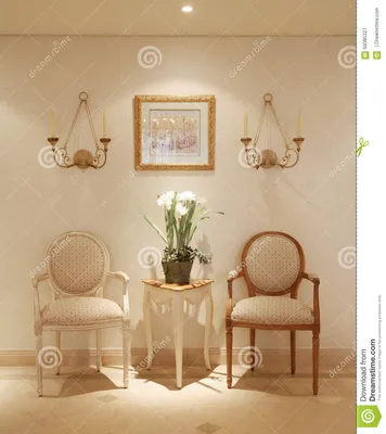 Кресло прихожей коридора малое Стоковое Изображение - изображение  насчитывающей жизнь, нутряно: 59385327