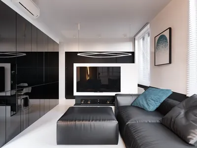Чёрно-белый минимализм в московской квартире — Roomble.com