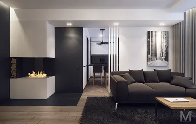 Современный дизайн небольшой трехкомнатной квартиры |Студия М5