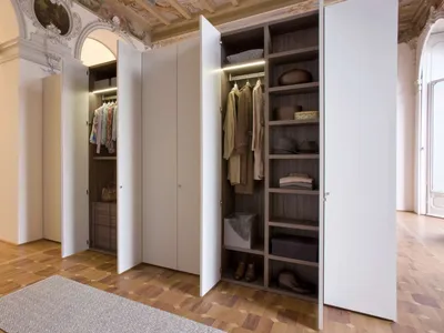 Шкаф в прихожую: глубина 40 см, с распашными дверями, фото примеров  оформления